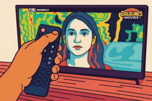  TV with an error screen and a remote nearby