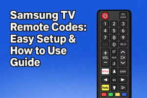 Samsung TV Remote Codes – Complete Guide for Universal Remotes