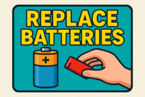 Replace tv remote batteries