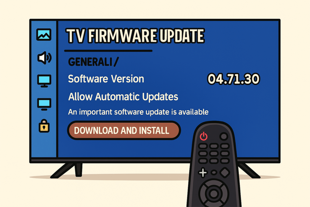 Update Your TV Firmware Using the Remote