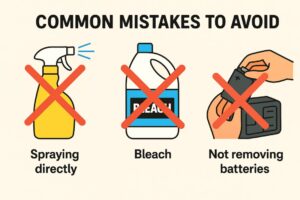 Common mistakes to avoid while cleaning remote