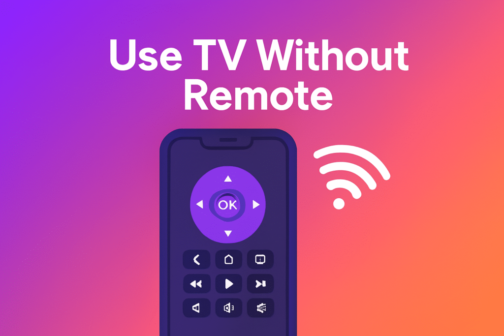 Use tv without remote