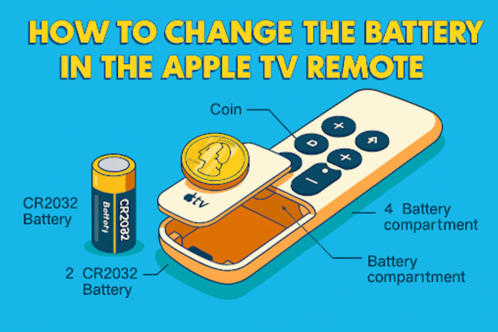 How to Change the Battery in the Apple TV Remote