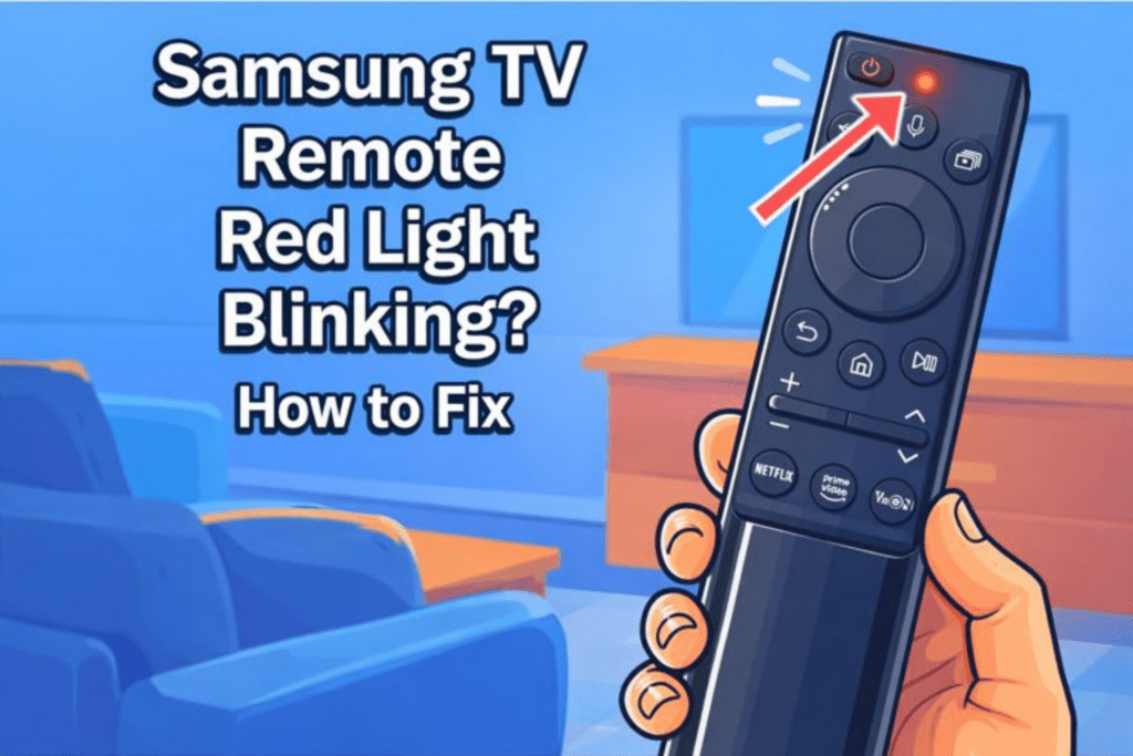 Samsung TV with Red Light